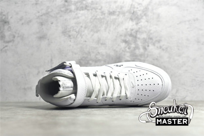 NIKE AIR FORCE 1 MID 07 PREMIUM WHITE/WHITE/BLACK CU3088-606