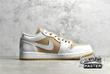 NIKE AIR JORDAN 1 LOW WHITE/WHITE/HEMP/GUM YELLOW DN6999-100