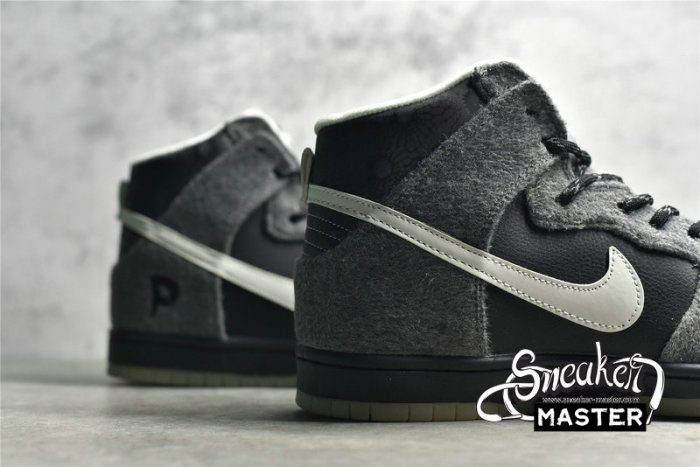 NIKE DUNK HIGH SB PREMIER PETOSKEY DARK CHARCOAL/WHITE-LT GRPHT 645986-010