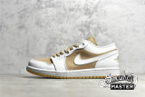 NIKE AIR JORDAN 1 LOW WHITE/WHITE/HEMP/GUM YELLOW DN6999-100