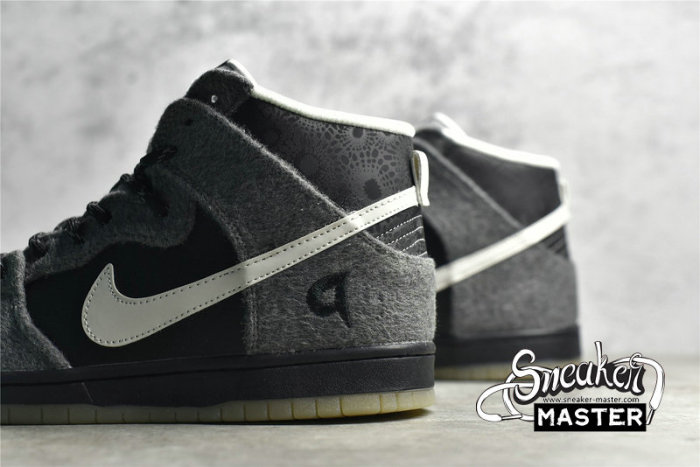 NIKE DUNK HIGH SB PREMIER PETOSKEY DARK CHARCOAL/WHITE-LT GRPHT 645986-010