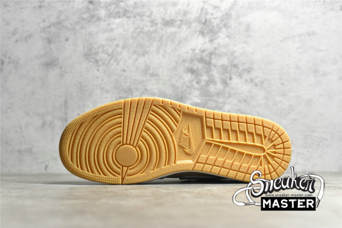 NIKE AIR JORDAN 1 LOW WHITE/WHITE/HEMP/GUM YELLOW DN6999-100
