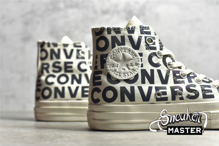 CONVERSE CHUCK TAYLOR ALL STAR HIGH 1970S ELEVATED REFLECTIVE WHITE/BLCAK/EGRET 172511C