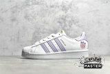 ADIDAS SUPERSTAR SHOES CLOUD WHITE/PURPLE TINT/MATTE GOLD GZ8143