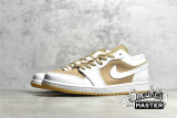 NIKE AIR JORDAN 1 LOW WHITE/WHITE/HEMP/GUM YELLOW DN6999-100