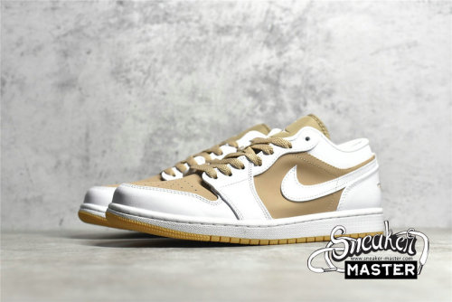 NIKE AIR JORDAN 1 LOW WHITE/WHITE/HEMP/GUM YELLOW DN6999-100