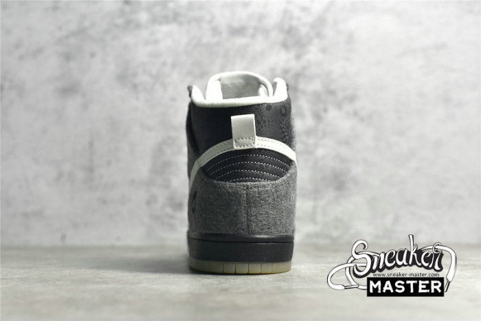 NIKE DUNK HIGH SB PREMIER PETOSKEY DARK CHARCOAL/WHITE-LT GRPHT 645986-010