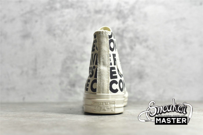 CONVERSE CHUCK TAYLOR ALL STAR HIGH 1970S ELEVATED REFLECTIVE WHITE/BLCAK/EGRET 172511C
