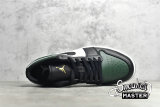 NIKE AIR JORDAN 1 LOW GREEN TOE NOBLE GREEN/POLLEN/WHITE/BLACK 553558-371