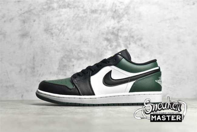 NIKE AIR JORDAN 1 LOW GREEN TOE NOBLE GREEN/POLLEN/WHITE/BLACK 553558-371