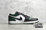 NIKE AIR JORDAN 1 LOW GREEN TOE NOBLE GREEN/POLLEN/WHITE/BLACK 553558-371