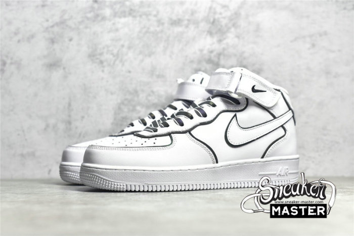 NIKE AIR FORCE 1 MID 07 WHITE/BLACK/WHITE 368732-810