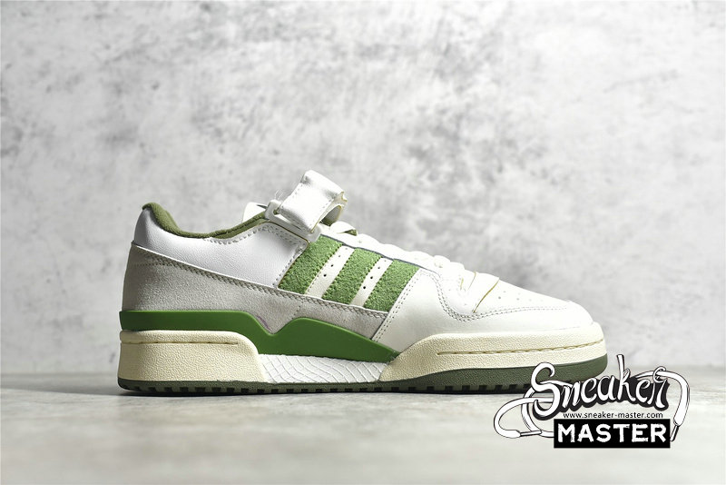 ADIDAS FORUM 84 LOW SHOES CLOUD WHITE/CREW GREEN/WILD PINE FY8683