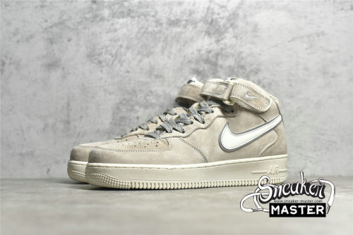 NIKE AIR FORCE 1 MID 07 BEIGE/LIGHT GREY/WHITE AA1118-005