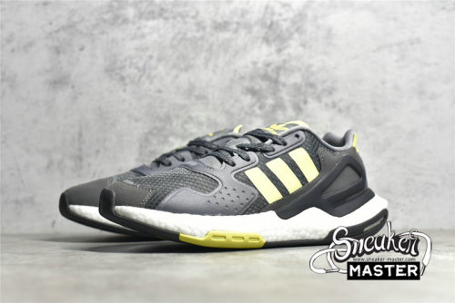 ADIDAS DAY JOGGER BOOST SHOES LIGHT GREY/VOLT/WHITE FW5997