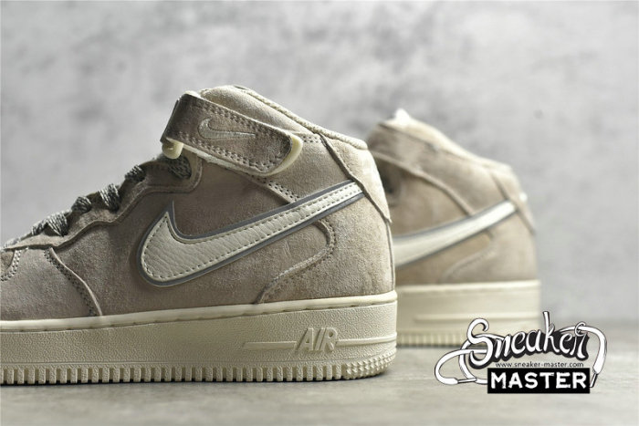 NIKE AIR FORCE 1 MID 07 BEIGE/LIGHT GREY/WHITE AA1118-005