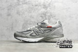 NEW BALANCE 990V4 MADE IN USA RED LABEL GREY/RED/BLACK M990VS4