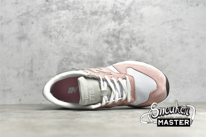NEW BALANCE RUNNING SHOES MADE IN ENGLAND PASTEL ROSE/WHITE W7709DB