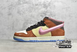 NIKE SOCIAL STATUS X SB DUNK MID CHOCOLATE MILK CANVAS/MID SOFT PINK/BURNT BROWN DJ1173-700