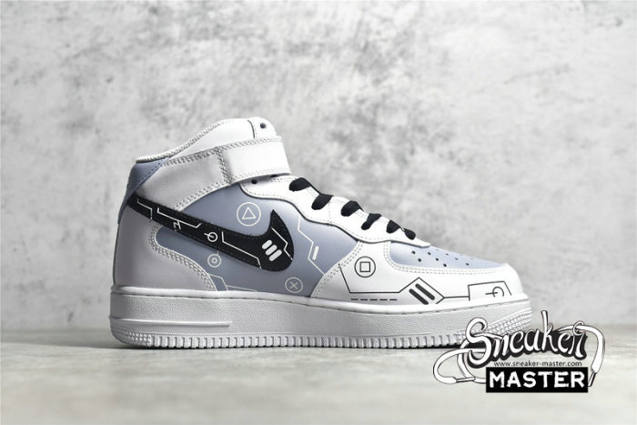NIKE AIR FORCE 1 MID 07 WHITE/BLUE/BLACK CW2288-115