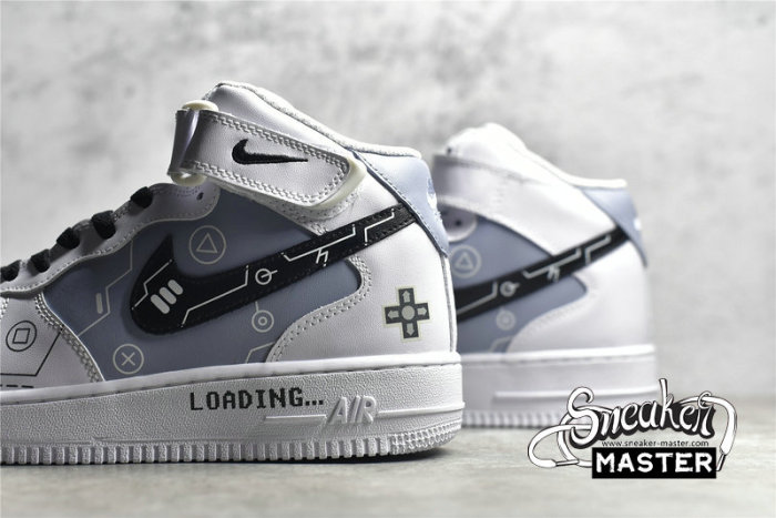 NIKE AIR FORCE 1 MID 07 WHITE/BLUE/BLACK CW2288-115