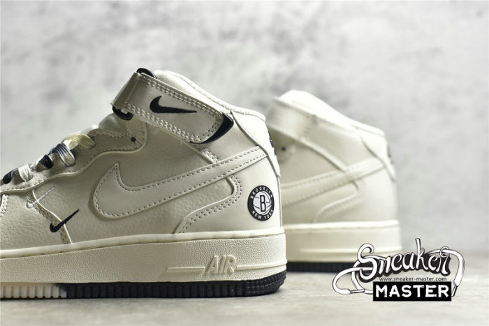 NIKE AIR FORCE 1 07 MID BEIGE/BEIGE/BLACK NT2969-013