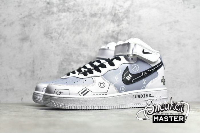 NIKE AIR FORCE 1 MID 07 WHITE/BLUE/BLACK CW2288-115