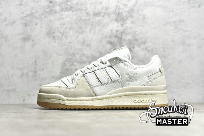 ADIDAS FORUM 84 LOW ADV SHOES WHITE GUM CHALK WHITE/CLOUD WHITE/CLOUD WHITE FY7998