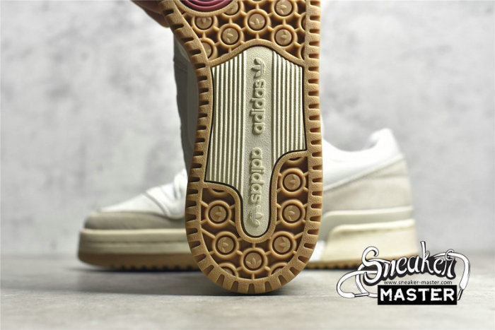 ADIDAS FORUM 84 LOW ADV SHOES WHITE GUM CHALK WHITE/CLOUD WHITE/CLOUD WHITE FY7998