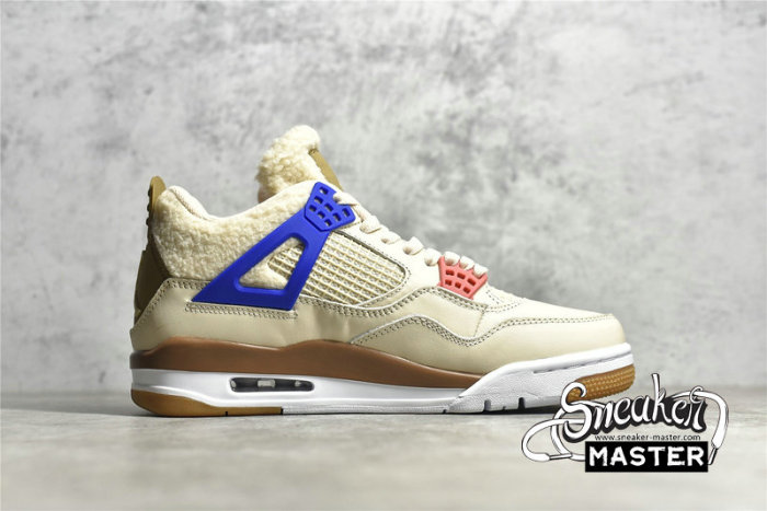 NIKE AIR JORDAN 4 RETRO GS WILD THINGS SAIL/UNIVERSITY RED/HEMP/BARELY VOLT DH0572-264