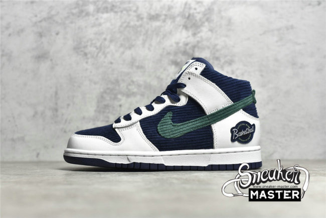 NIKE SB DUNK HIGH SPORTS SPECIALTIES NAVY BLUE/GREEN/WHITE DH0953-400