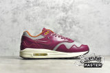 NIKE PATTA X AIR MAX 1 RUSH MAROON METALLIC SILVER/RUSH MAROON DO9549-001