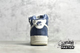NIKE AIR FORCE 1 MID 07 SUEDE NAVY BLUE/NAVY BLUE/WHITE AA1118-007
