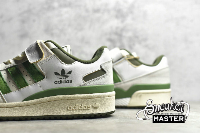ADIDAS FORUM 84 LOW SHOES CLOUD WHITE/CREW GREEN/WILD PINE FY8683