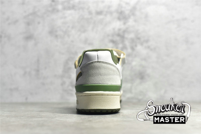 ADIDAS FORUM 84 LOW SHOES CLOUD WHITE/CREW GREEN/WILD PINE FY8683