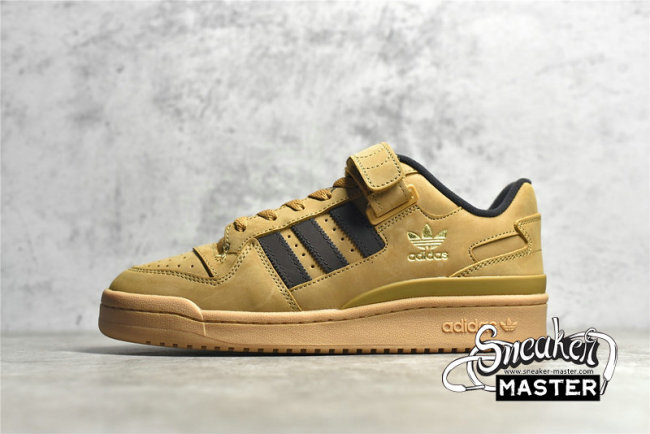 ADIDAS FORUM 84 LOW SHOES WHEAT/WHEAT/CORE BLACK GW6230