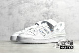 ADIDAS FORUM LOW SHOES CLOUD WHITE/CLOUD WHITE/SILVER GX0214