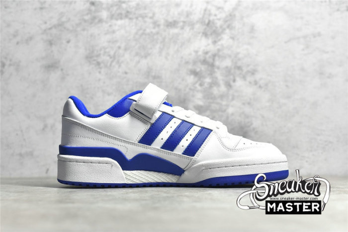 ADIDAS FORUM LOW SHOES CLOUD WHITE/CLOUD WHITE/ROYAL BLUE FY7756
