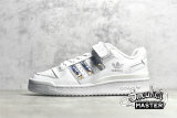 ADIDAS FORUM LOW SHOES CLOUD WHITE/CLOUD WHITE/SILVER GX0214