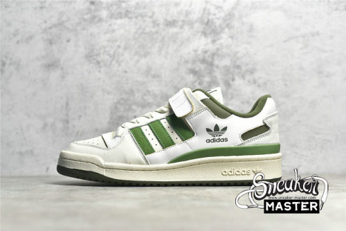 ADIDAS FORUM 84 LOW SHOES CLOUD WHITE/CREW GREEN/WILD PINE FY8683