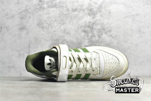 ADIDAS FORUM 84 LOW SHOES CLOUD WHITE/CREW GREEN/WILD PINE FY8683