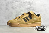 ADIDAS FORUM 84 LOW SHOES WHEAT/WHEAT/CORE BLACK GW6230