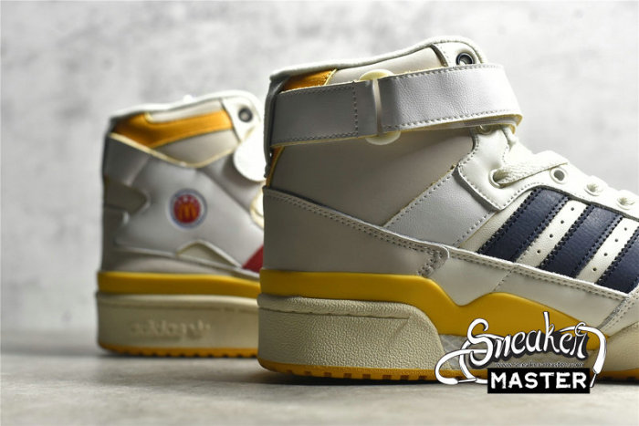 ADIDAS ERIC EMANUEL X FORUM 84 HIGH MCDONALD’S ALL-AMERICAN CLOUD WHITE/BOLD GOLD/CREAM WHITE H02575