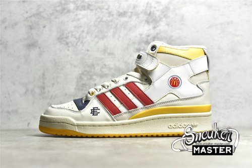 ADIDAS ERIC EMANUEL X FORUM 84 HIGH MCDONALD’S ALL-AMERICAN CLOUD WHITE/BOLD GOLD/CREAM WHITE H02575
