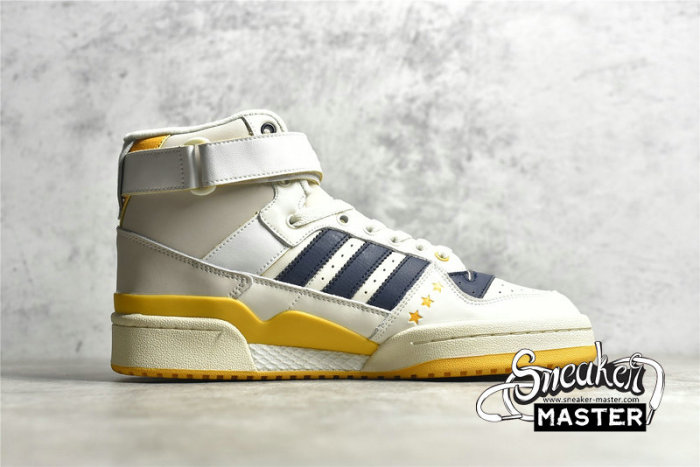 ADIDAS ERIC EMANUEL X FORUM 84 HIGH MCDONALD’S ALL-AMERICAN CLOUD WHITE/BOLD GOLD/CREAM WHITE H02575