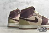 NIKE AIR JORDAN 1 MID SE BARELY ORANGE/DARK PONY/PALE IVORY/SMOKEY MAUVE/ROSEWOOD GRAIN DO7440-821