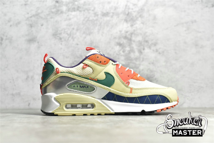 NIKE AIR MAX 90 MOUNTAINEERING TEAM GOLD/COASTAL BLUE/CAMELLIA/TOTAL ORANGE CZ9078-784
