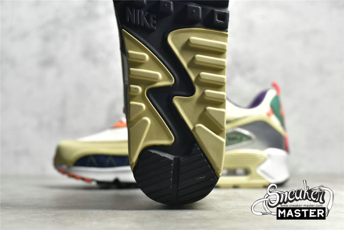 NIKE AIR MAX 90 MOUNTAINEERING TEAM GOLD/COASTAL BLUE/CAMELLIA/TOTAL ORANGE CZ9078-784