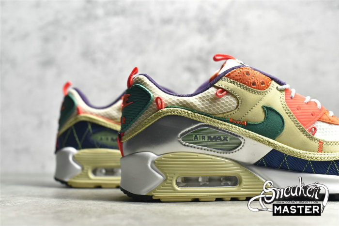 NIKE AIR MAX 90 MOUNTAINEERING TEAM GOLD/COASTAL BLUE/CAMELLIA/TOTAL ORANGE CZ9078-784