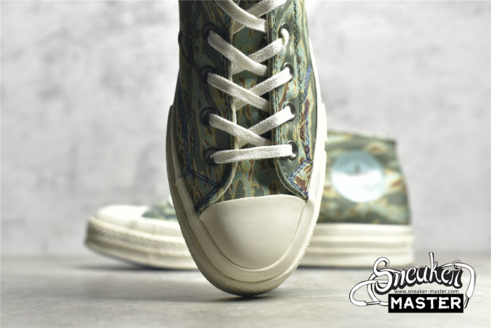CONVERSE UNDEFEATED X HALF CHUCK TAYLOR 70S MID TIGER CAMO PRINT SEA SPRAY/FOSSIL/EGRET 172397C